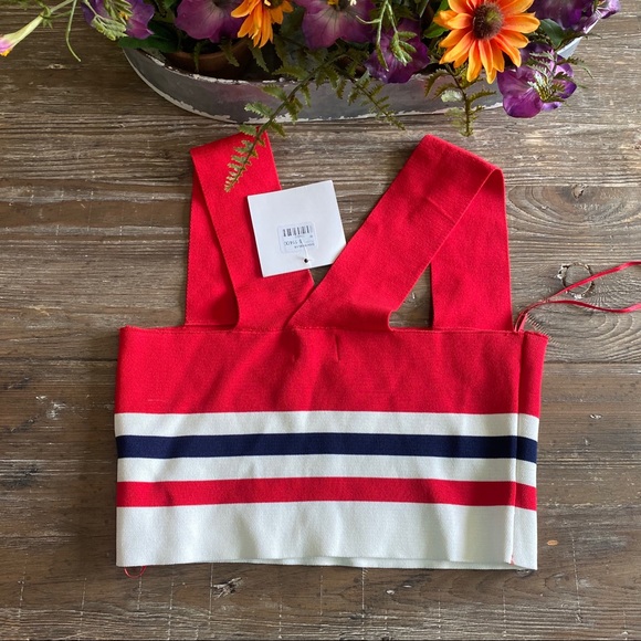 LF stripe bandage crop top medium - Picture 4 of 4